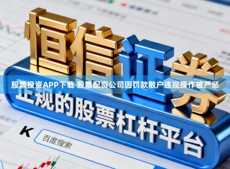 股票投资APP下载 股票配资公司因罚款散户违规操作被严惩