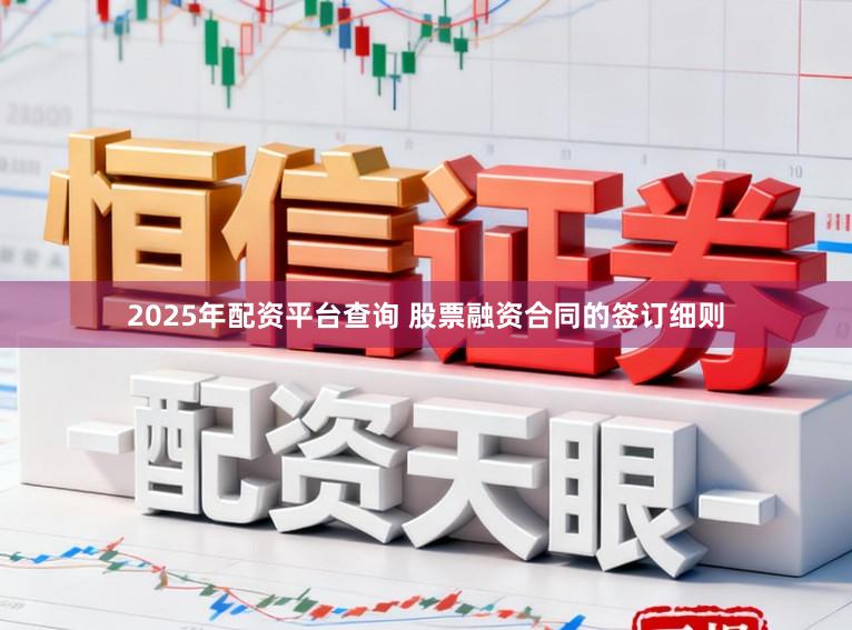2025年配资平台查询 股票融资合同的签订细则