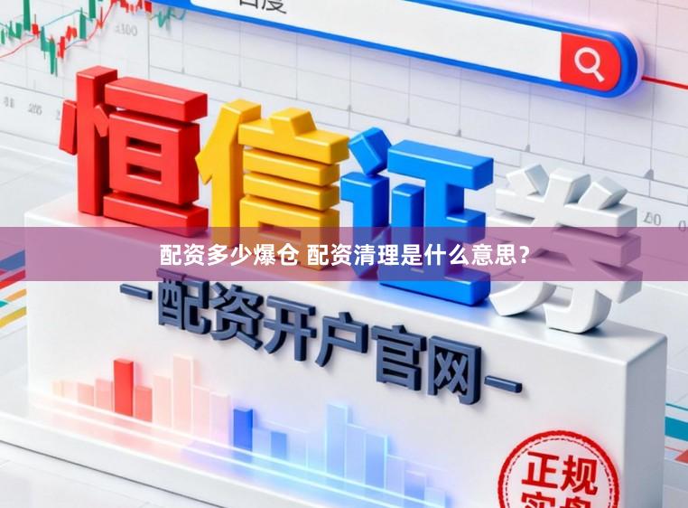 配资多少爆仓 配资清理是什么意思？